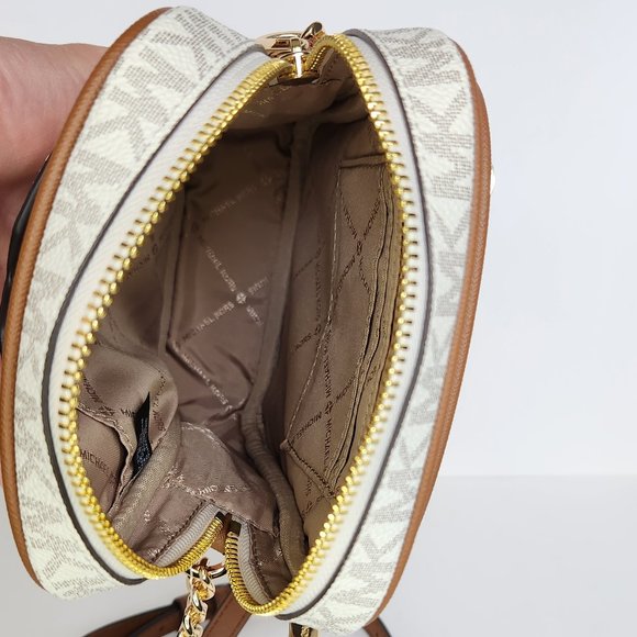 Michael Kors Jet Set Travel Chain Crossbody - Vanilla - NWT - Picture 8 of 9